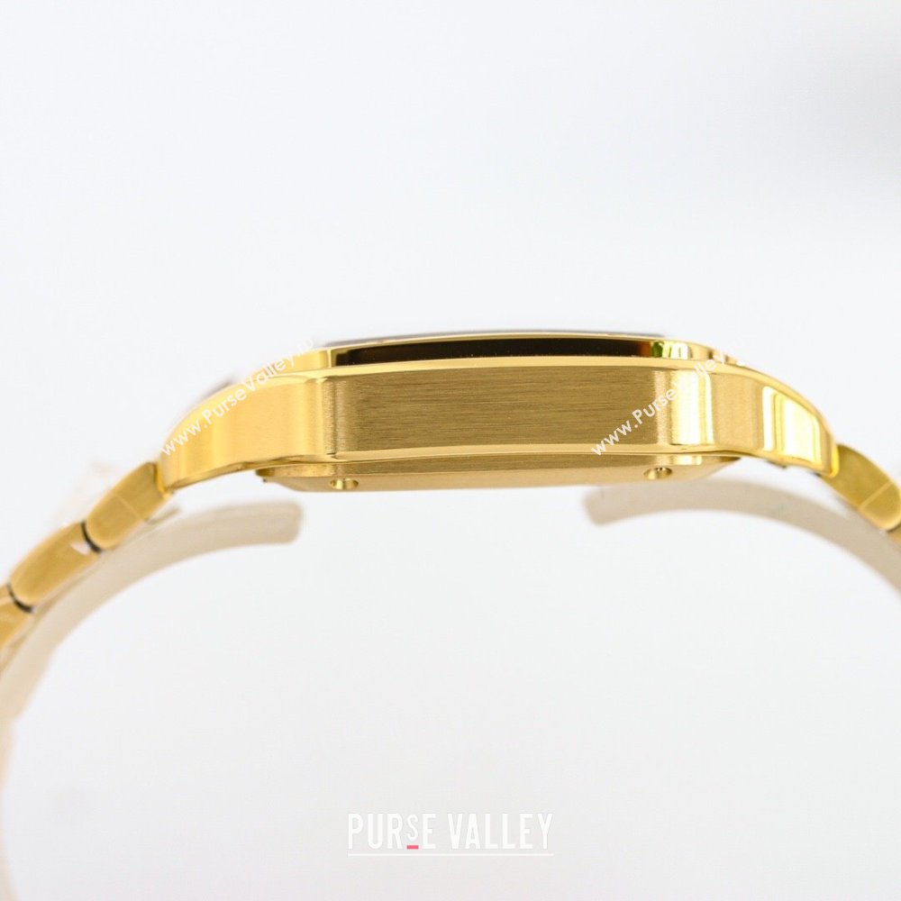 Cartier Santos de Cartier Watch， Medium Model 35mm Yellow Gold 2023 TOP QUALITY (KN-23121801)