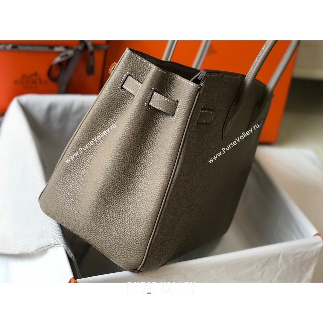 Hermes Birkin Bag 35cm in Togo Leather Grey Dove 2021 (FL-21090222)