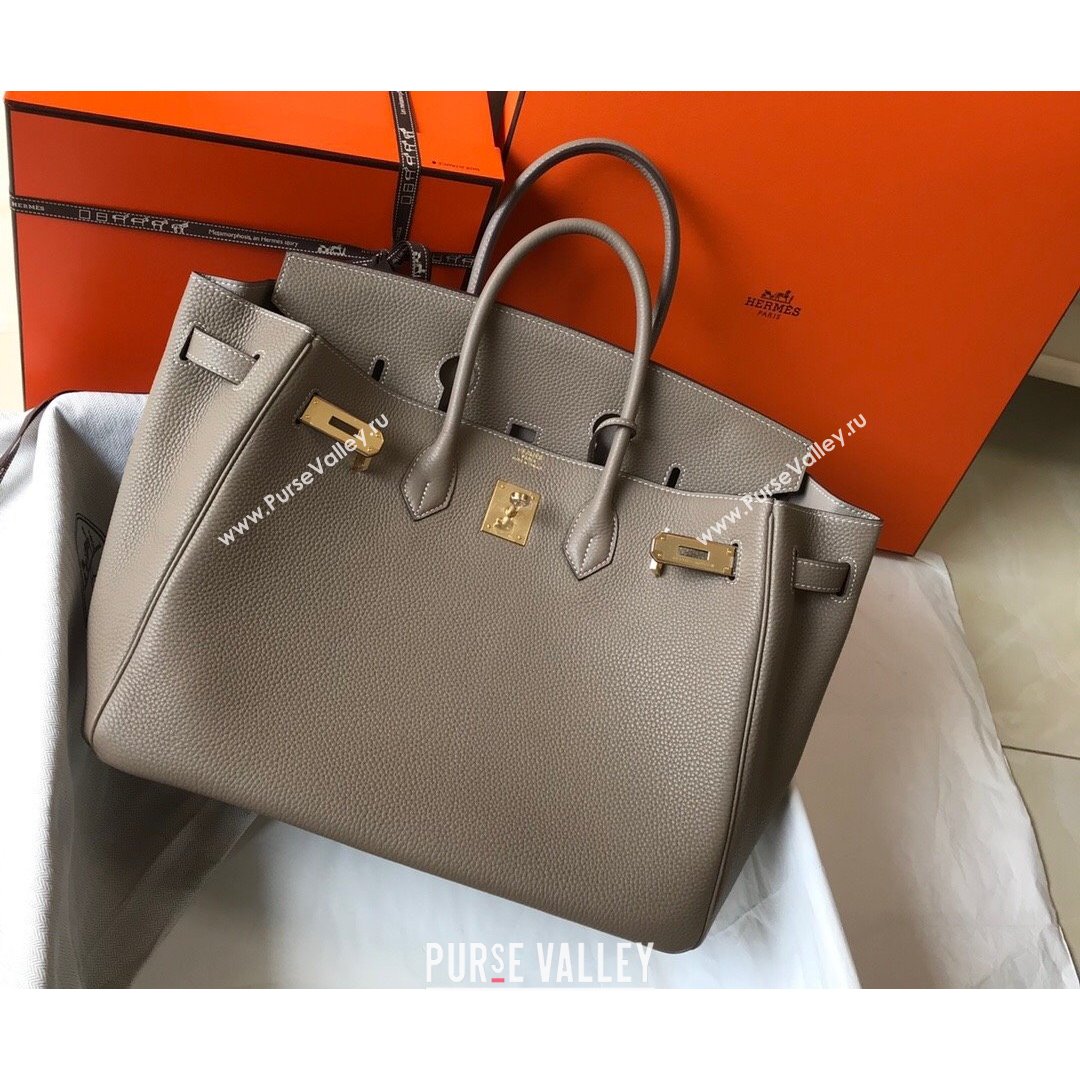 Hermes Birkin Bag 35cm in Togo Leather Grey Dove 2021 (FL-21090222)
