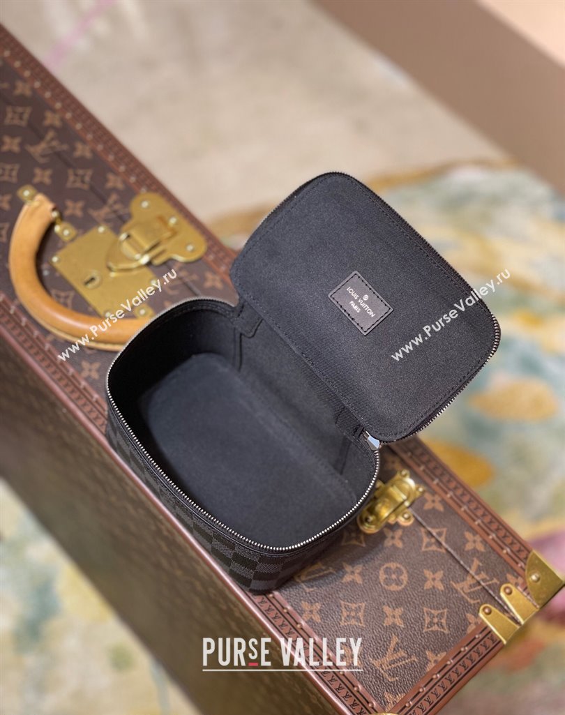 Louis Vuitton Packing Cube PM Travel Organizer N40181 Damier Graphite Canvas 2025 (KI-250211062)