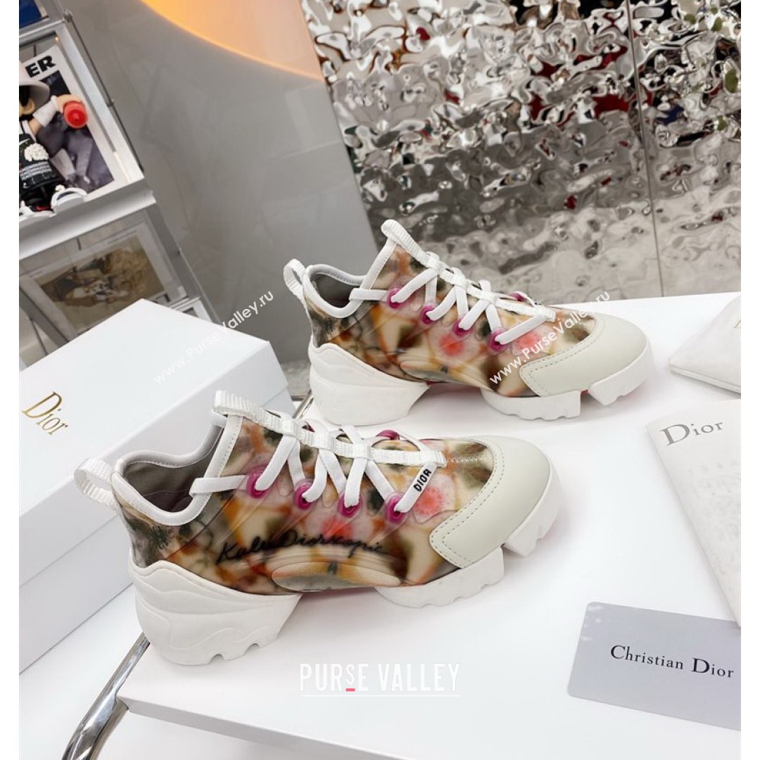 Dior D-Connect Sneaker in Zodiac Printed Technical Fabric DS14 2021 (KW-210816065)