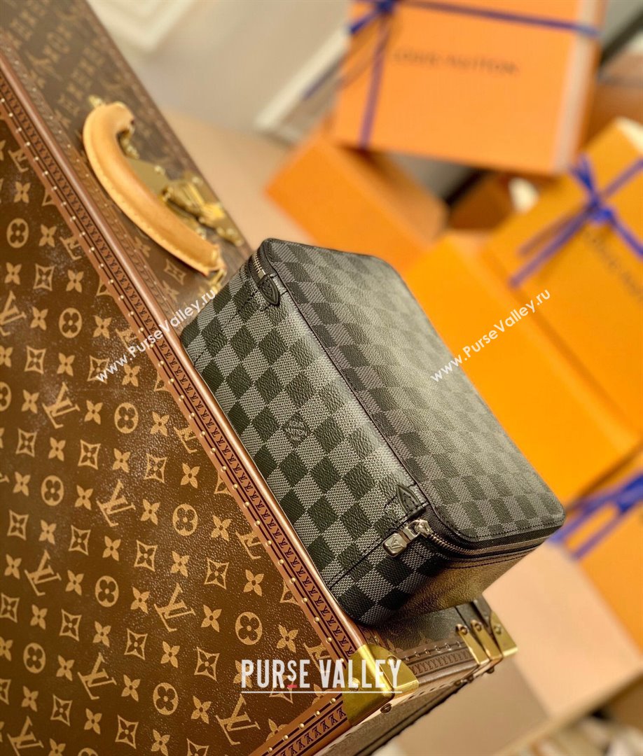 Louis Vuitton Packing Cube MM Travel Organizer N40182 Damier Graphite Canvas 2021 (KI-21101508)