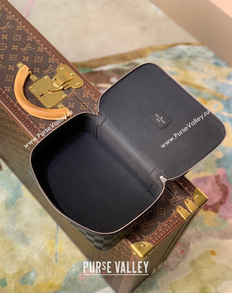 Louis Vuitton Packing Cube MM Travel Organizer N40182 Damier Graphite Canvas 2025 (KI-250211059)