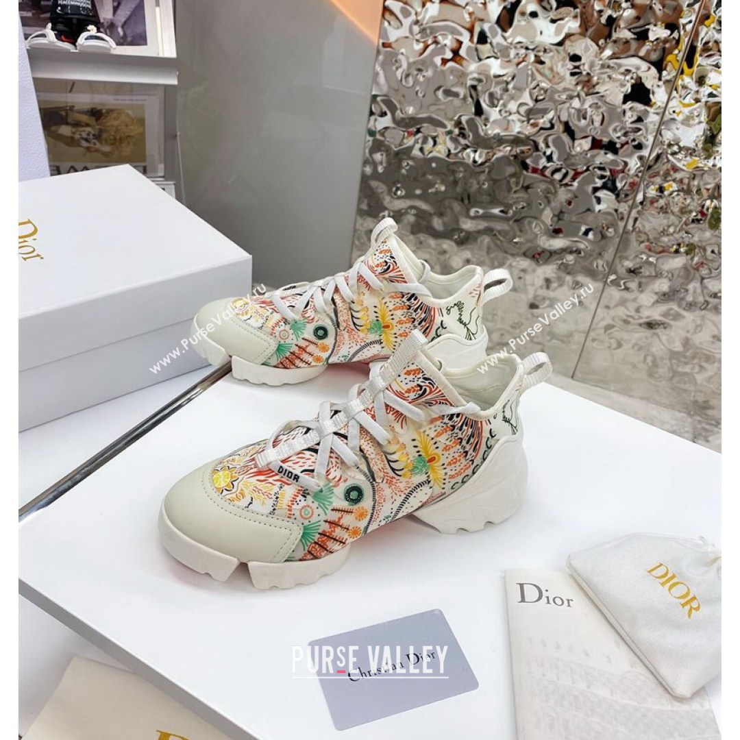 Dior D-Connect Sneaker in Zodiac Printed Technical Fabric DS13 2021 (KW-210816064)