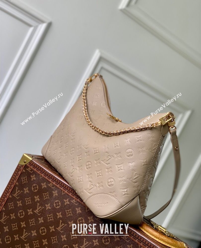 Louis Vuitton Boulogne GM bag in Leather M25854 Tourterelle Grey 2025 (KI-250809081)