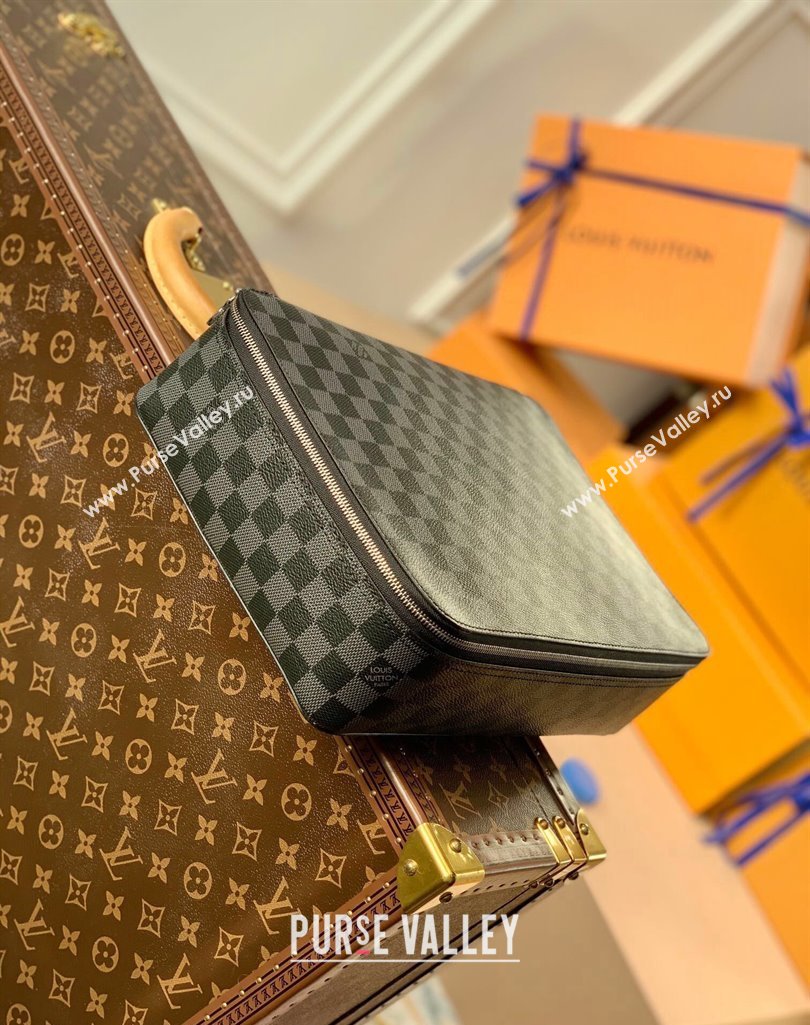 Louis Vuitton Packing Cube GM Travel Organizer N40185 Damier Graphite Canvas 2025 (KI-250211058)