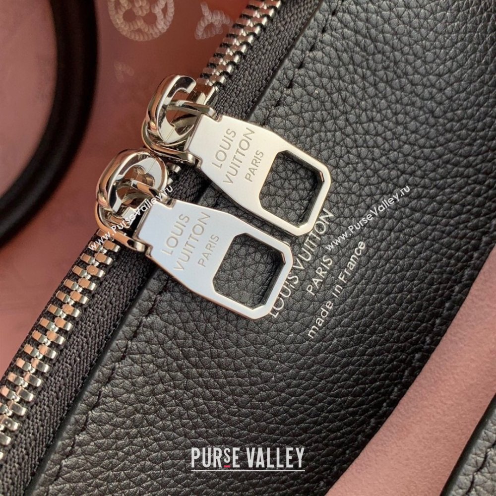 Louis Vuitton Bella Tote Bag in Mahina Perforated Calfskin M21107 Black/Multicolor 2025 (KI-250121020)