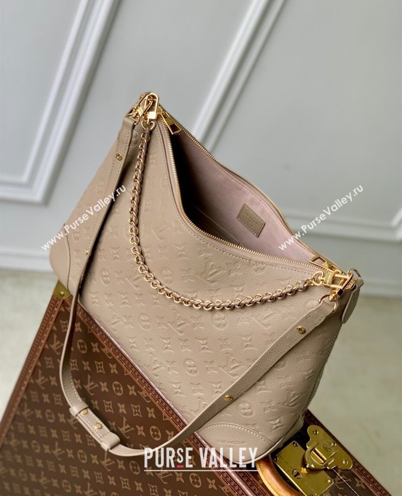 Louis Vuitton Boulogne GM bag in Leather M25854 Tourterelle Grey 2025 (KI-250809081)