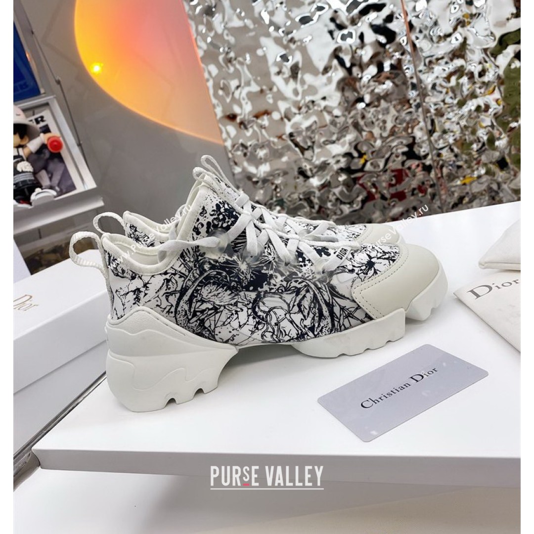 Dior D-Connect Sneaker in Zodiac Printed Technical Fabric S17X 2021 (KW-210816051)