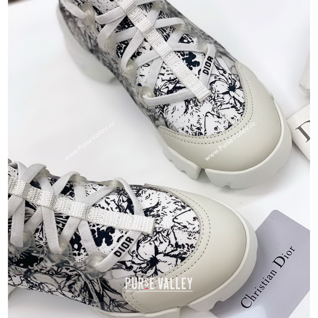 Dior D-Connect Sneaker in Zodiac Printed Technical Fabric S17X 2021 (KW-210816051)