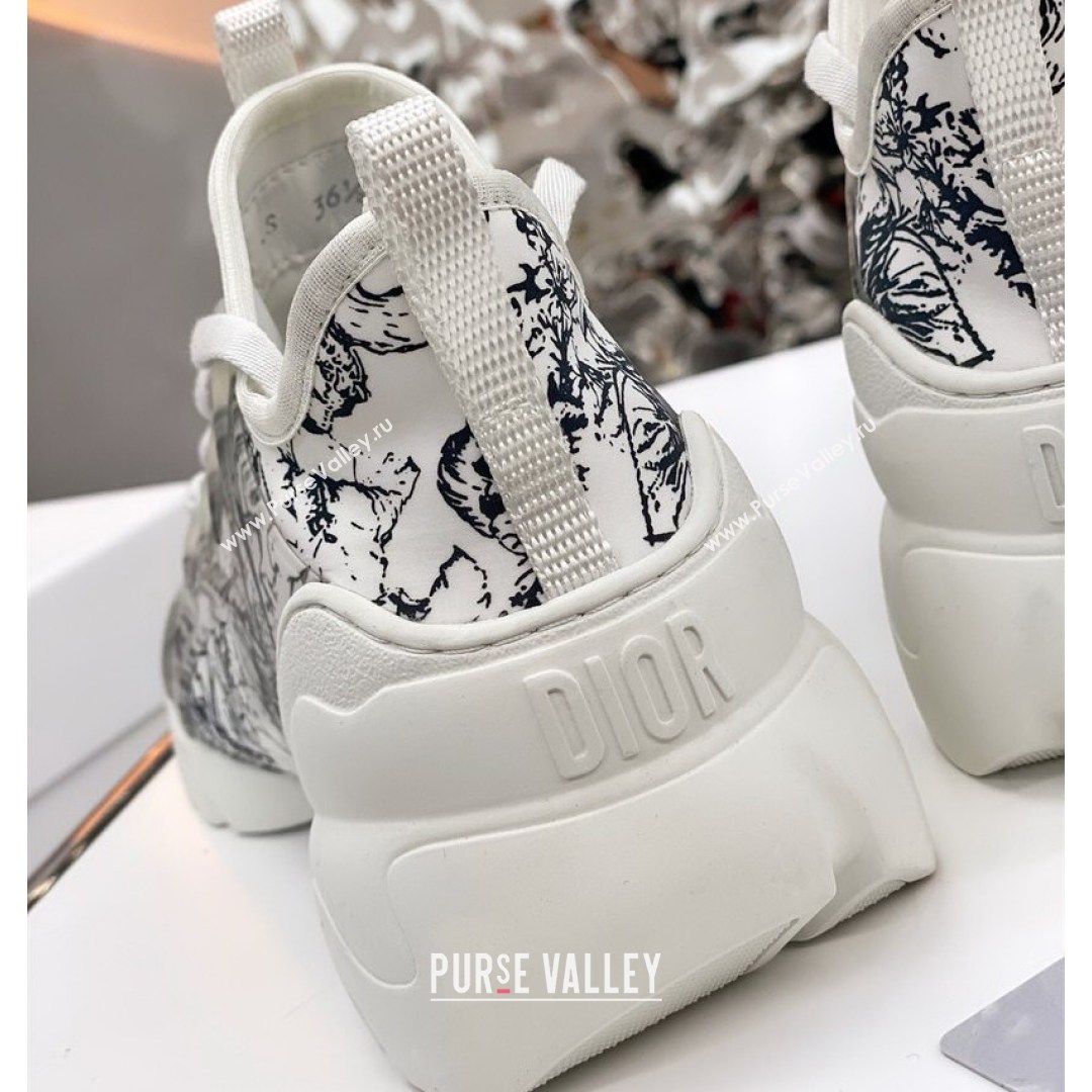 Dior D-Connect Sneaker in Zodiac Printed Technical Fabric S17X 2021 (KW-210816051)