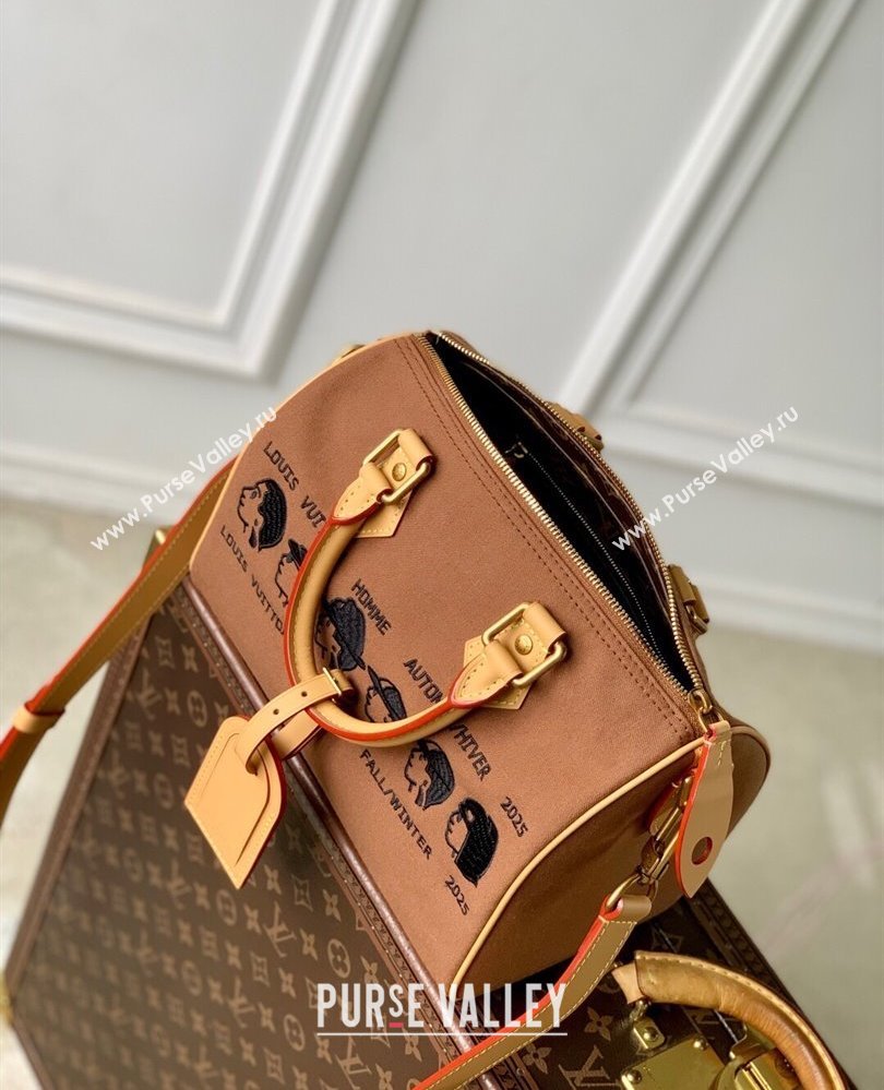 Louis Vuitton Pharrel x Nigo Speedy Bag M15218 Brown 2025 (KI-250809082)