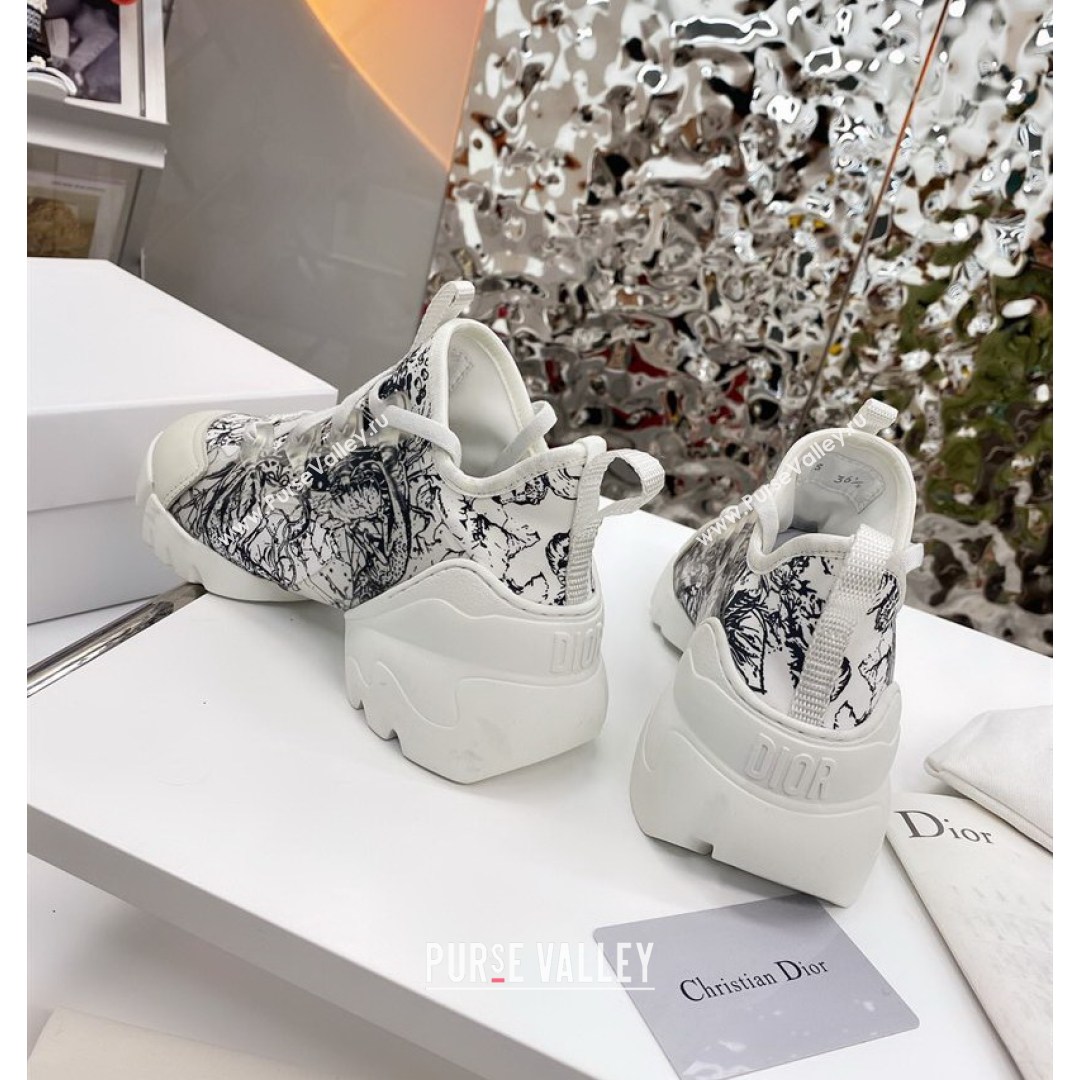 Dior D-Connect Sneaker in Zodiac Printed Technical Fabric S17X 2021 (KW-210816051)
