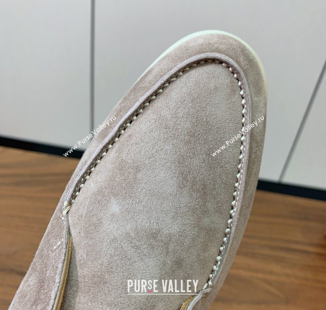 Loro Piana Open Walk Suede High-top Loafers Camel 2025 LP101101 (HH-251211039)