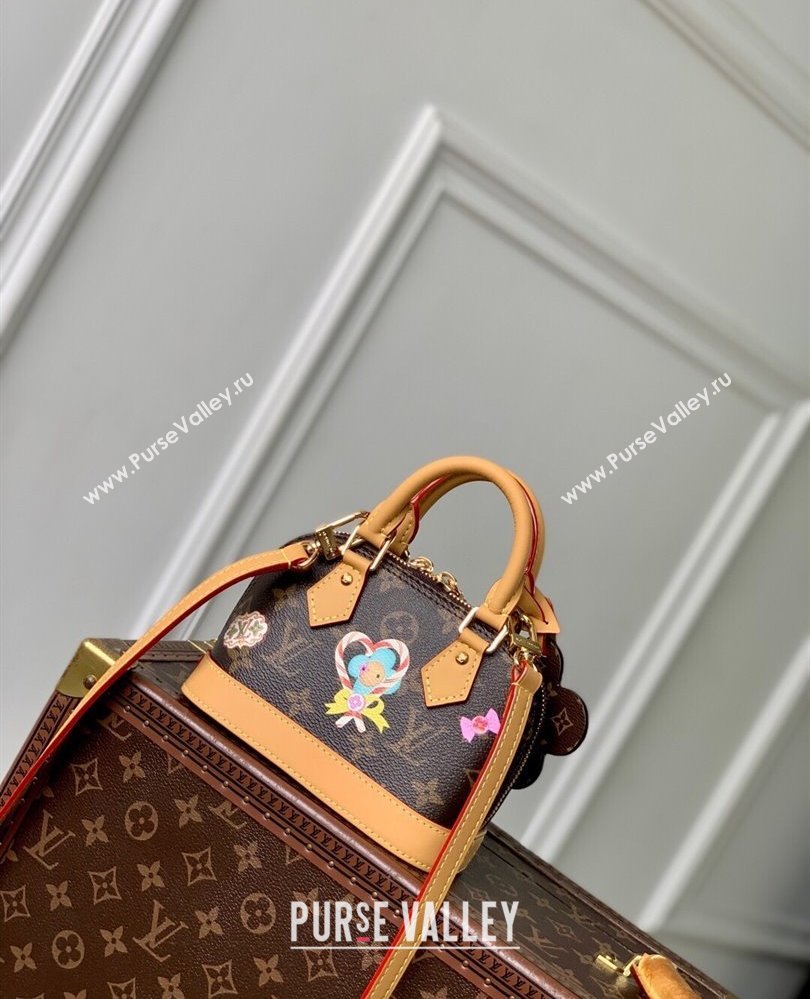 Louis Vuitton Vivienne Nano Alma Bag in Monogram Canvas 2025 M12199 (KI-250809083)