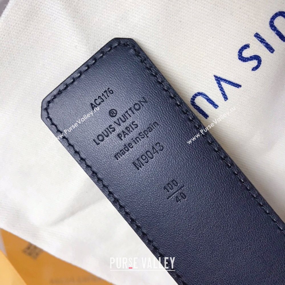 Louis Vuitton Monogram Canvas Belt 4cm with LV Buckle Brown/Grey/Silver 2021 (99-21011227)