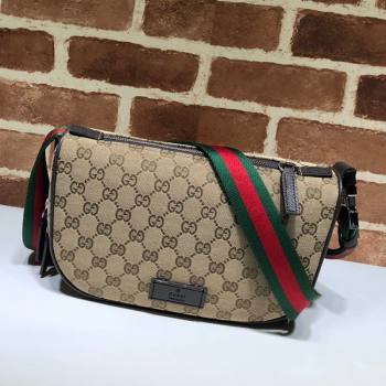 Gucci GG Canvas Shoulder Bag 449132 Beige 2021 (DLH-21090229)