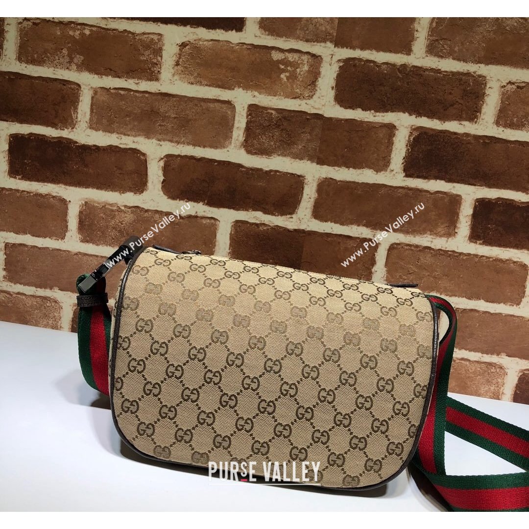 Gucci GG Canvas Shoulder Bag 449132 Beige 2021 (DLH-21090229)