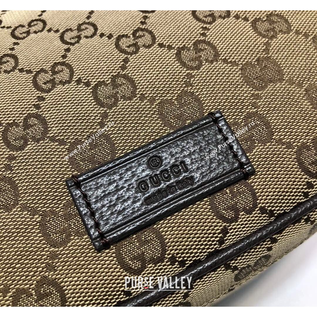 Gucci GG Canvas Shoulder Bag 449132 Beige 2021 (DLH-21090229)