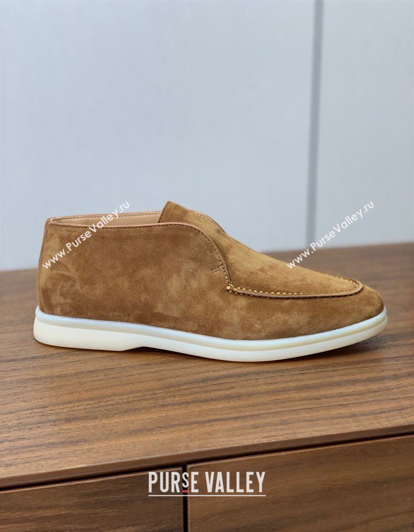 Loro Piana Open Walk Suede High-top Loafers Light Brown 2025 LP101101 (HH-251211040)