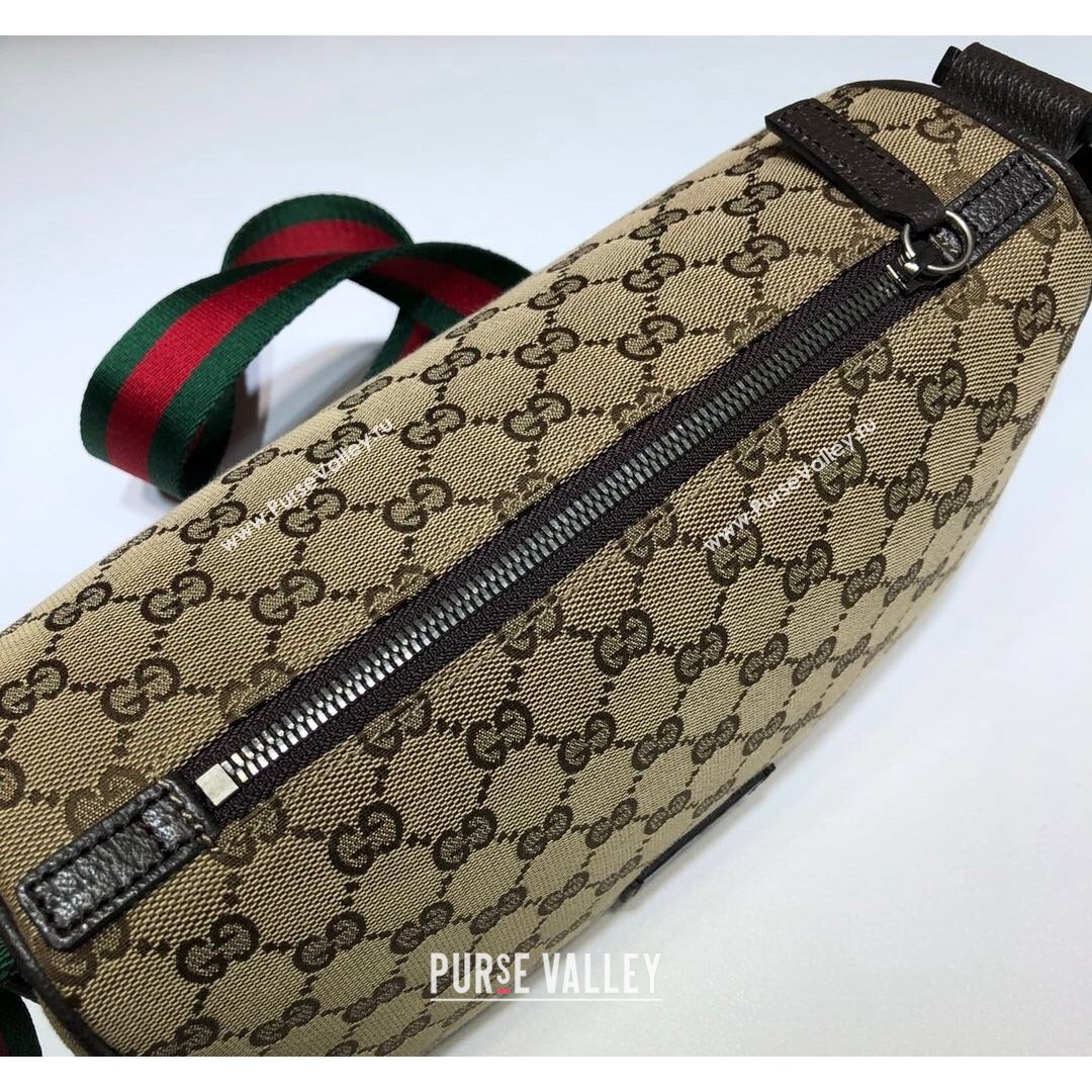 Gucci GG Canvas Shoulder Bag 449132 Beige 2021 (DLH-21090229)