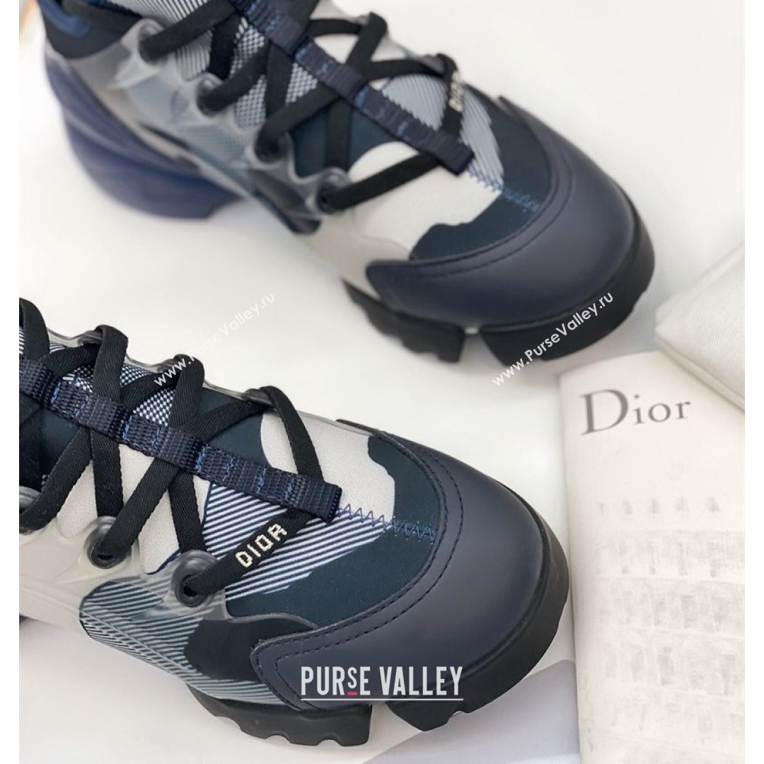 Dior D-Connect Sneaker in Zodiac Printed Technical Fabric DS11 Blue 2021 (KW-210816062)