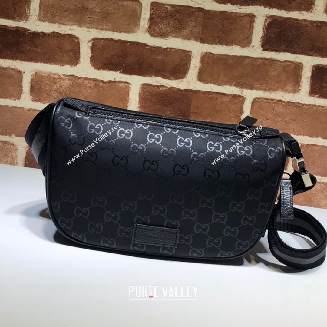 Gucci GG Canvas Shoulder Bag 449132 Black 2021 (DLH-21090230)