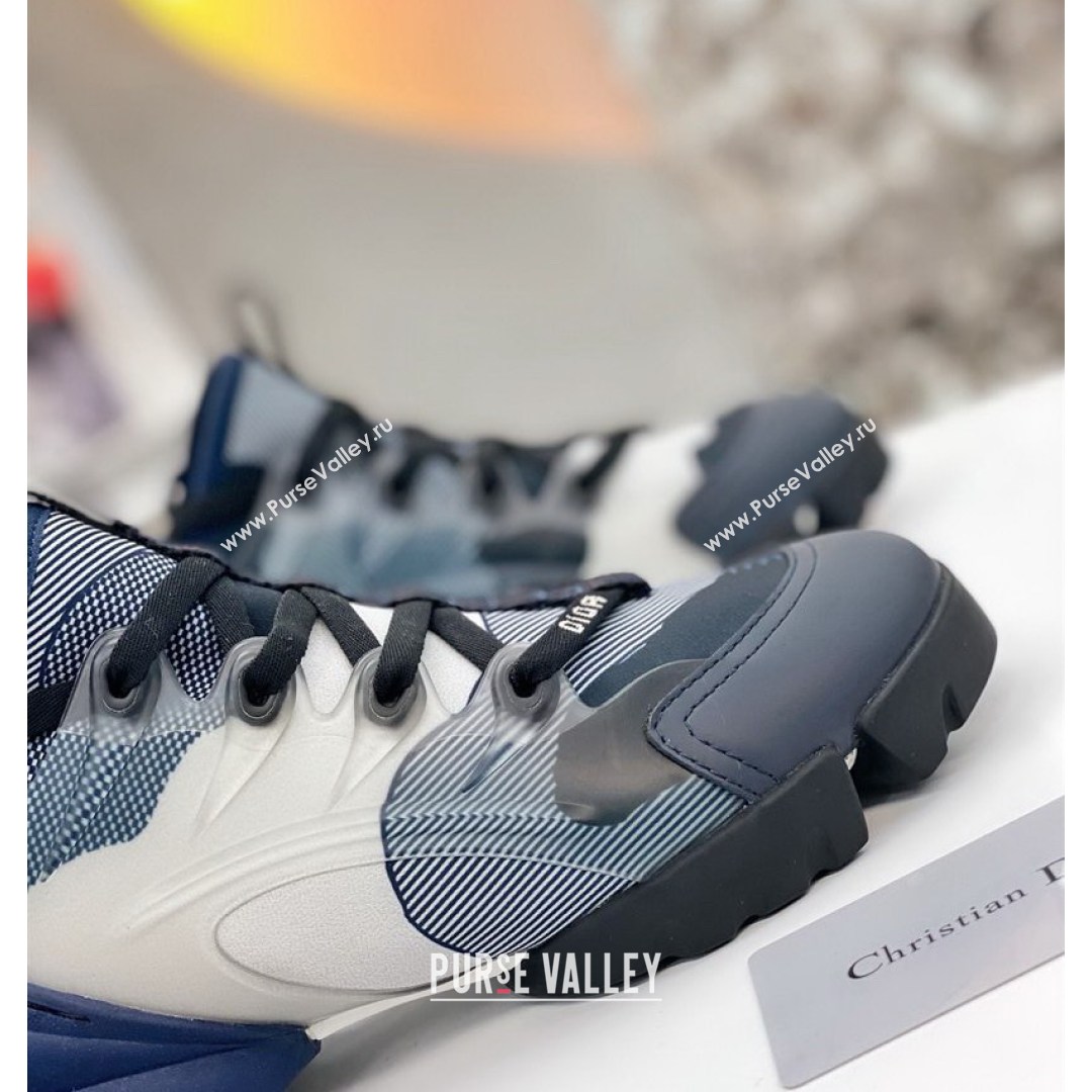 Dior D-Connect Sneaker in Zodiac Printed Technical Fabric DS11 Blue 2021 (KW-210816062)