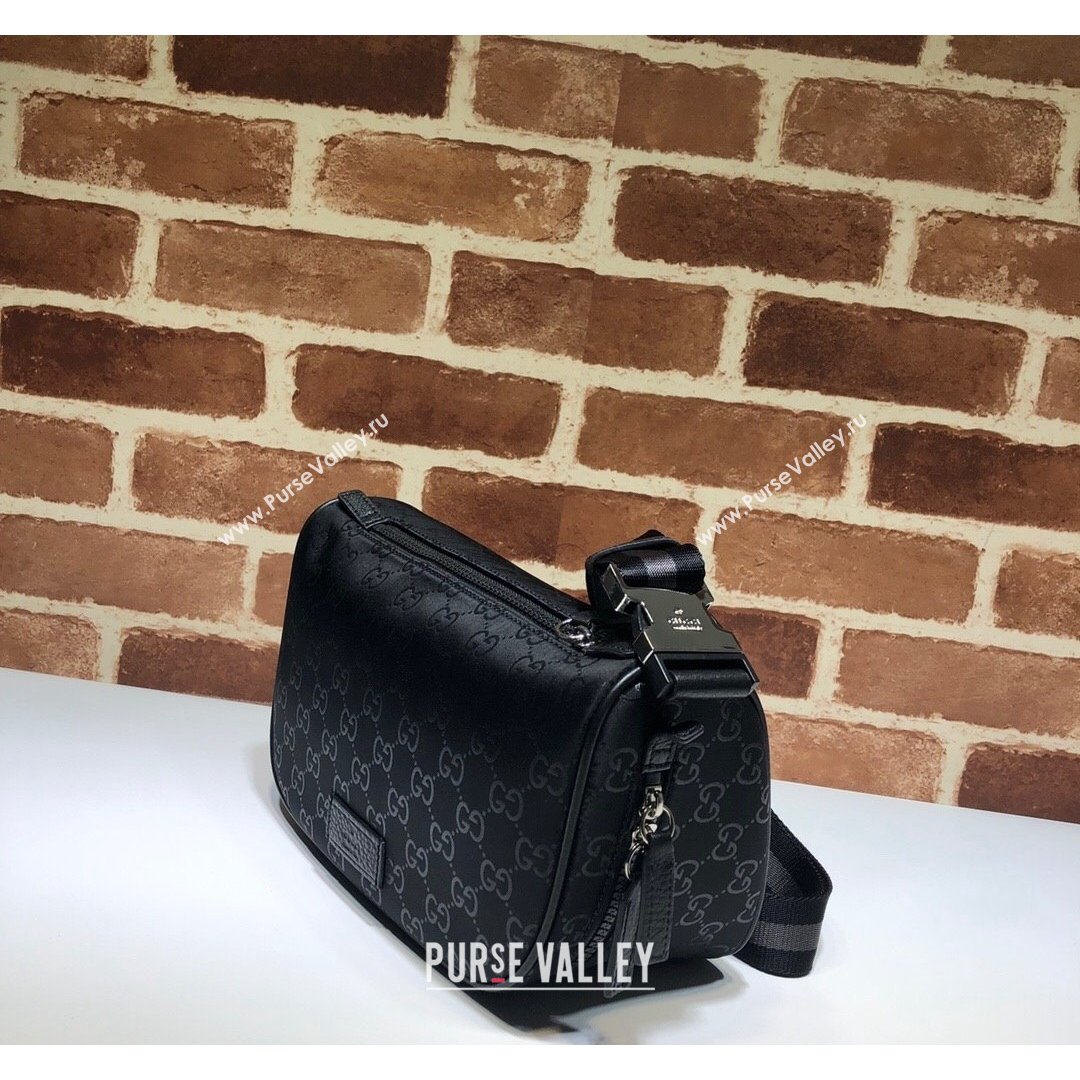 Gucci GG Canvas Shoulder Bag 449132 Black 2021 (DLH-21090230)
