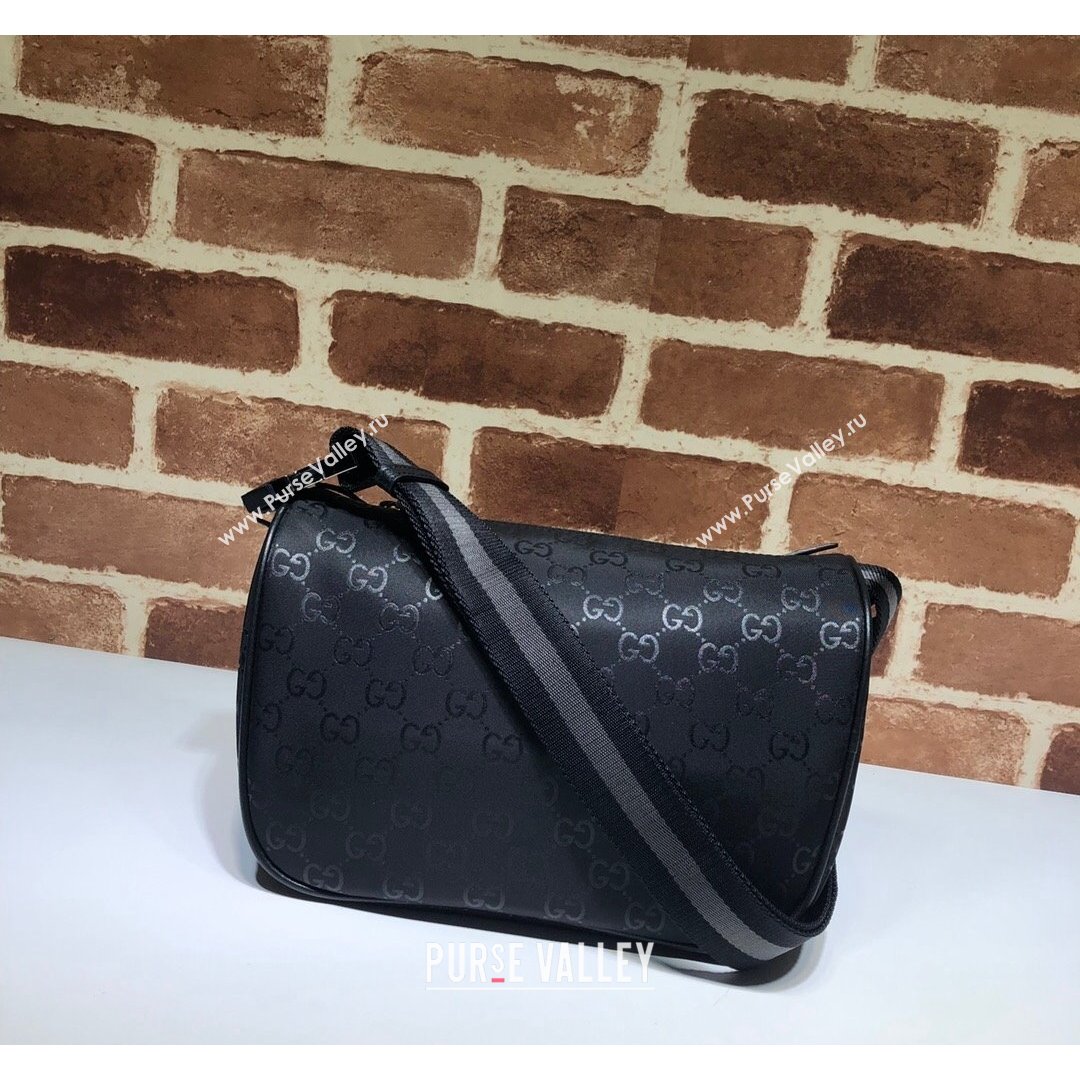 Gucci GG Canvas Shoulder Bag 449132 Black 2021 (DLH-21090230)