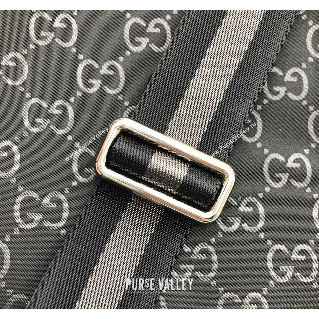 Gucci GG Canvas Shoulder Bag 449132 Black 2021 (DLH-21090230)