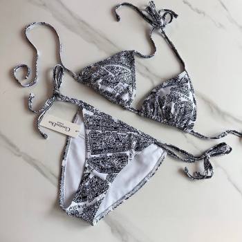 Dior Plan de Paris Two Pieces Swimwear White 2024 (XMN-240306085)