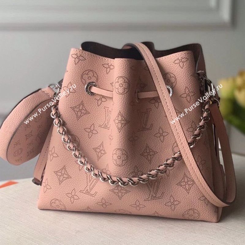 Louis Vuitton Mahina Monogram Perforated Bella Bucket Bag M57068 Light Pink 2025 (KI-250121017)