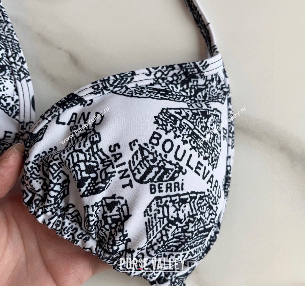 Dior Plan de Paris Two Pieces Swimwear White 2024 (XMN-240306085)