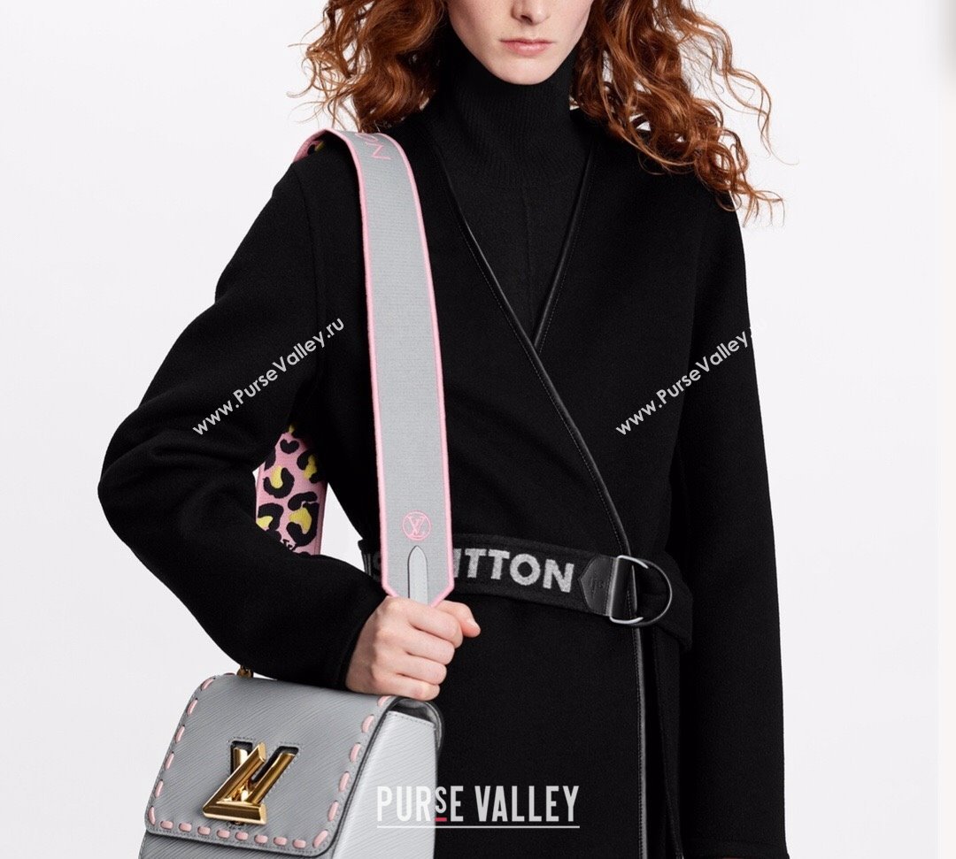 Louis Vuitton Twist PM Bag in Stitching Epi Leather M58606 Grey 2021 Wild at Heart (KI-21101513)