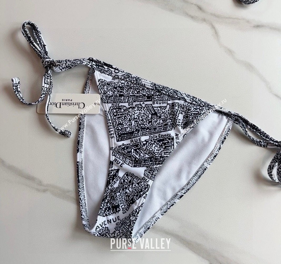 Dior Plan de Paris Two Pieces Swimwear White 2024 (XMN-240306085)