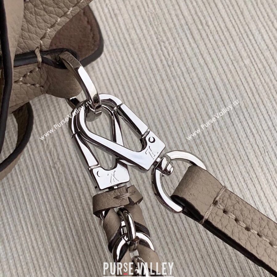 Louis Vuitton Mahina Monogram Perforated Bella Bucket Bag M57201 Galet Grey 2025 (KI-250121016)