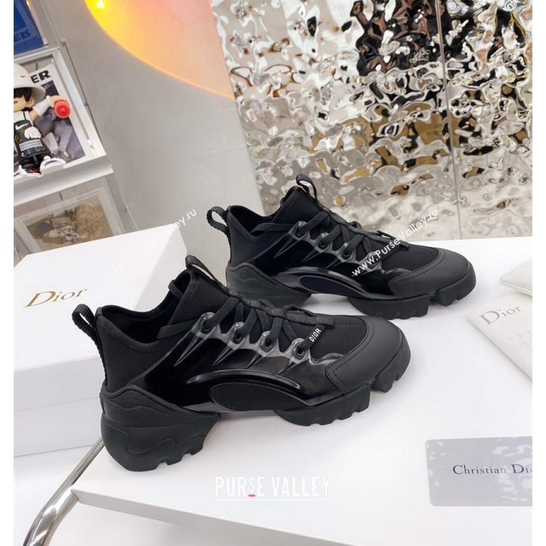 Dior D-Connect Sneaker in Technical Fabric DS7 Black 2021 (KW-210816058)