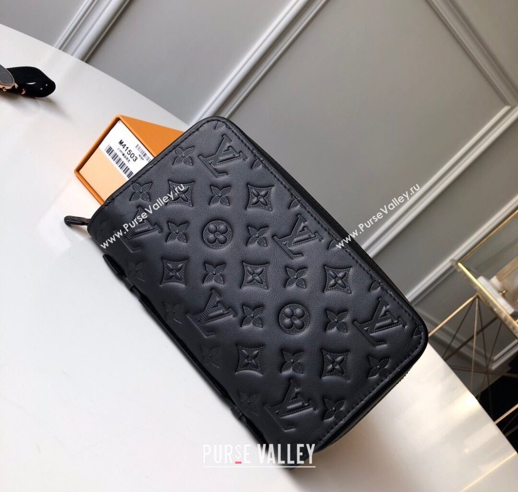 Louis Vuitton Zippy Large Wallet in Monogram Leather Black 2025 M41503 (KI-250811004)