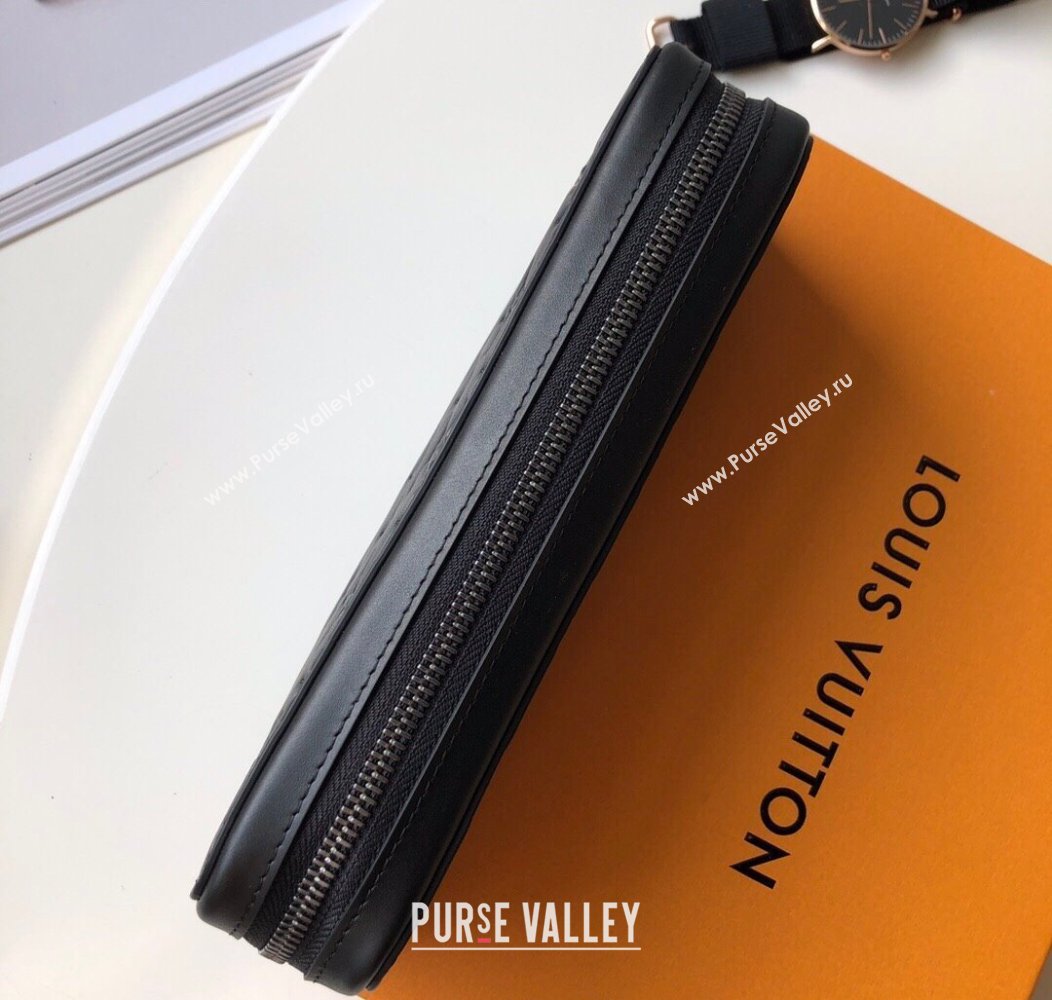 Louis Vuitton Zippy Large Wallet in Monogram Leather Black 2025 M41503 (KI-250811004)