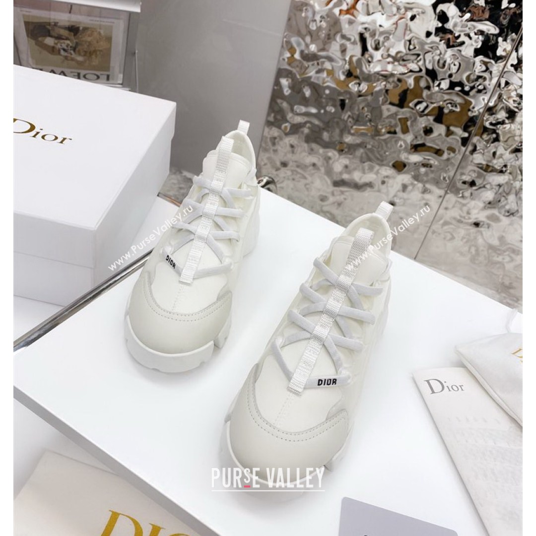 Dior D-Connect Sneaker in Technical Fabric DS6 White 2021 (KW-210816057)