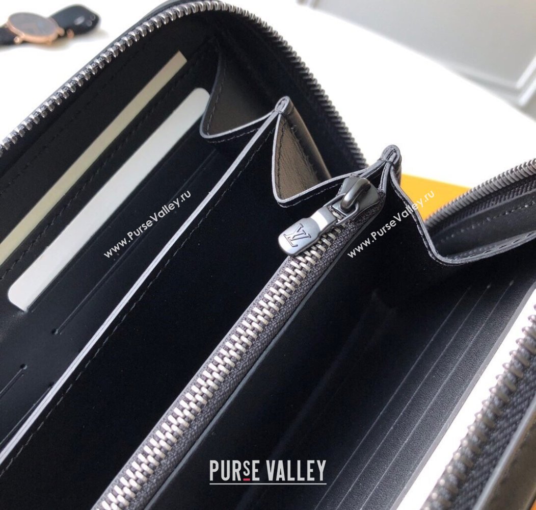Louis Vuitton Zippy Large Wallet in Monogram Leather Black 2025 M41503 (KI-250811004)