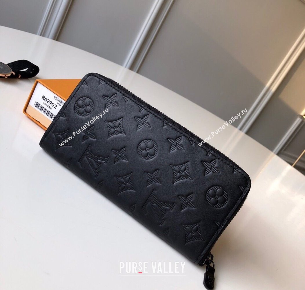 Louis Vuitton Zippy Vertical Wallet in Monogram Leather Black 2025 M62902 (KI-250811005)
