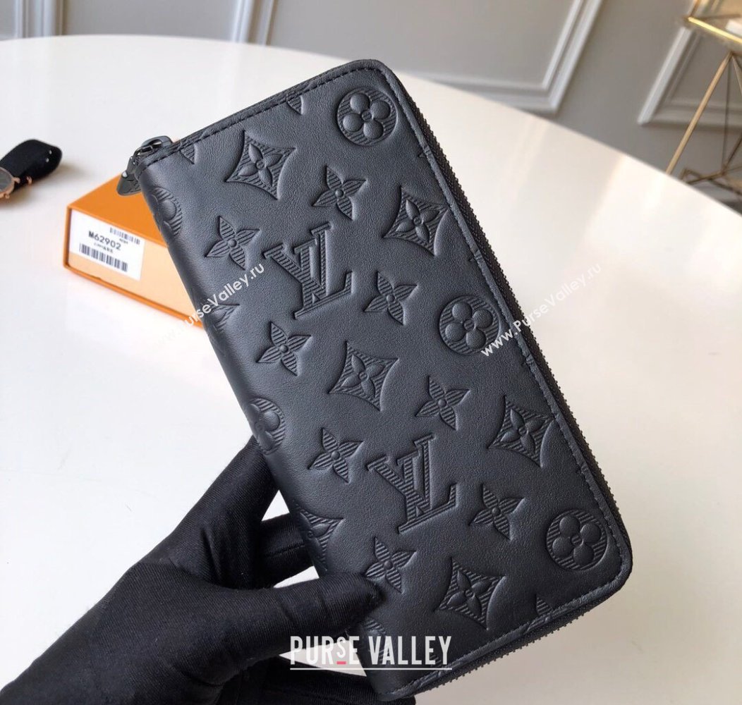 Louis Vuitton Zippy Vertical Wallet in Monogram Leather Black 2025 M62902 (KI-250811005)