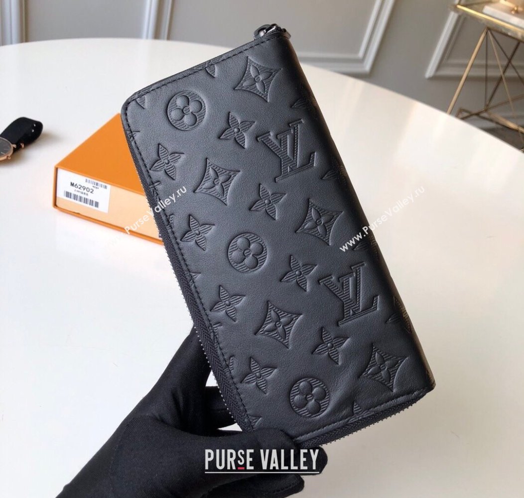 Louis Vuitton Zippy Vertical Wallet in Monogram Leather Black 2025 M62902 (KI-250811005)