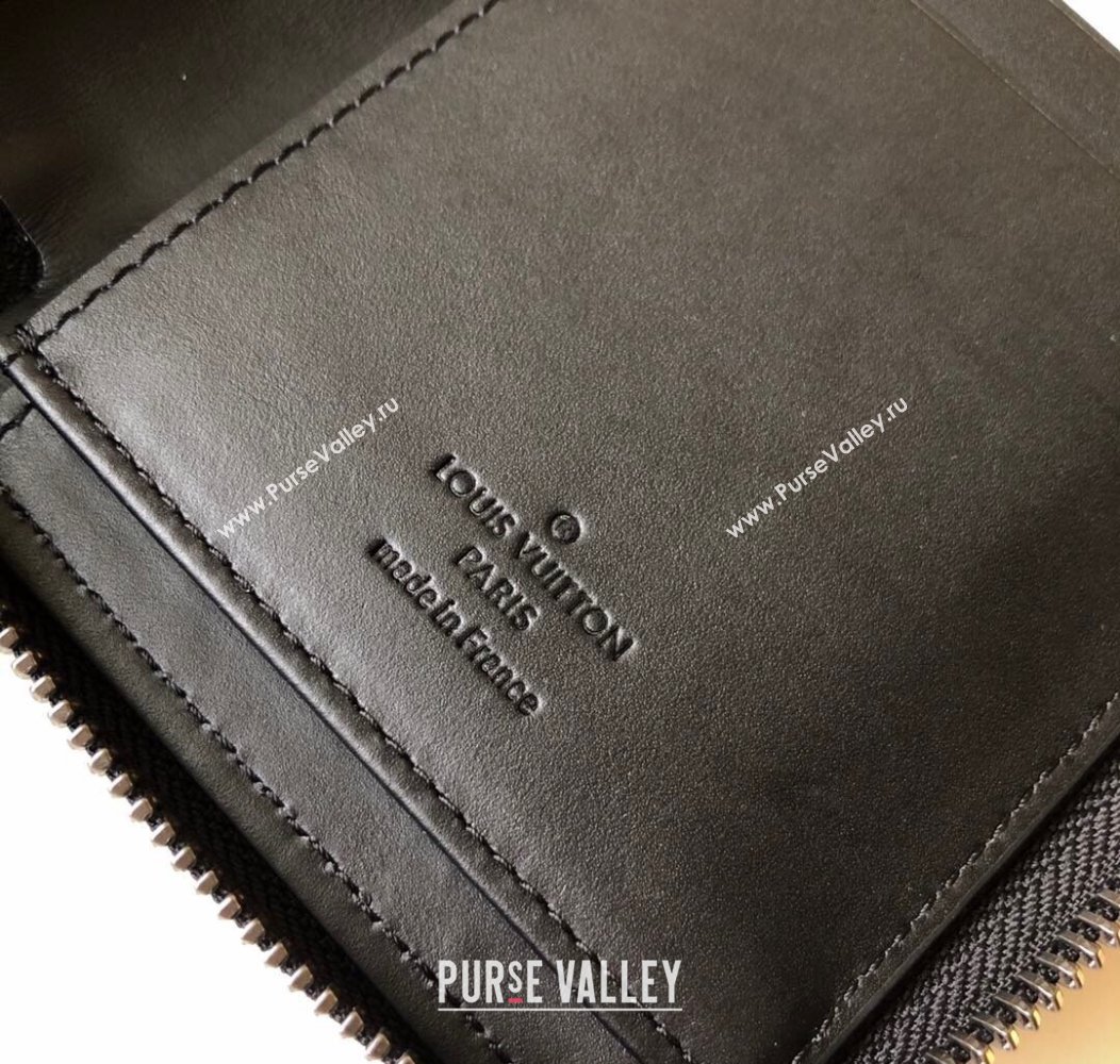 Louis Vuitton Zippy Vertical Wallet in Monogram Leather Black 2025 M62902 (KI-250811005)