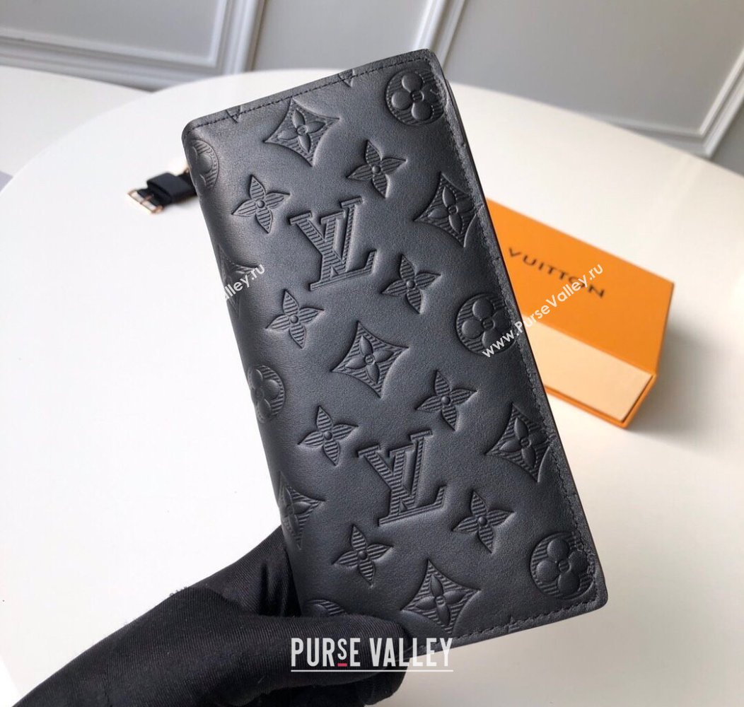 Louis Vuitton Brazza Wallet in Monogram Leather Black 2025 M62900 (KI-250811006)