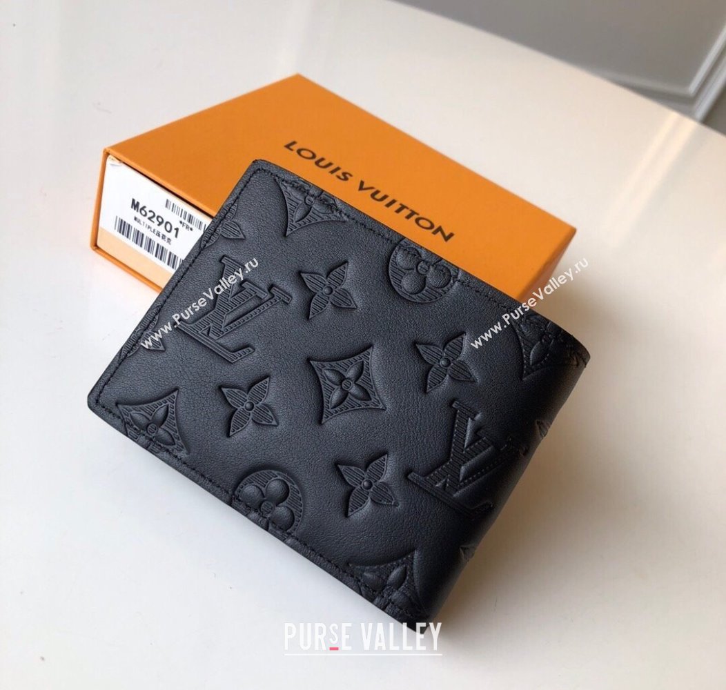 Louis Vuitton Multiple Wallet in Monogram Leather Black 2025 M62901 (KI-250811007)