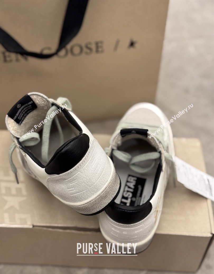 Golden Goose Women’s Ball Star LTD Sneakers with grey suede star and black textured leather heel tab 2025 0221 (13-250221013)