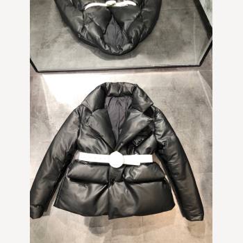 Prada Lambskin Down Jacket P110937 Black 2023 (Q-23110937)